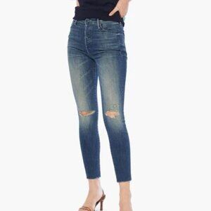 Mother The Stunner Ankle Fray Jeans in Field Of Dreams